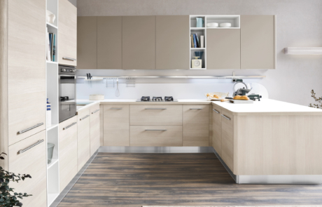 cucina moderna di ar-tre beige chiaro