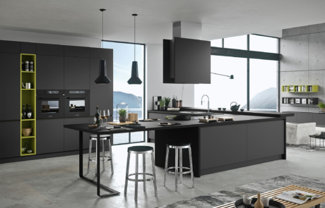 cucina moderna nero laccato modello silkki