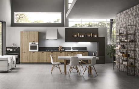 Cucina arrex modello iside in legno colore naturale