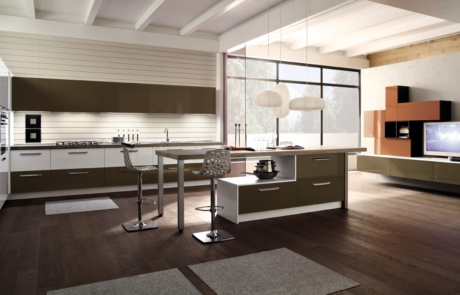 Cucina moderna arrex marrone